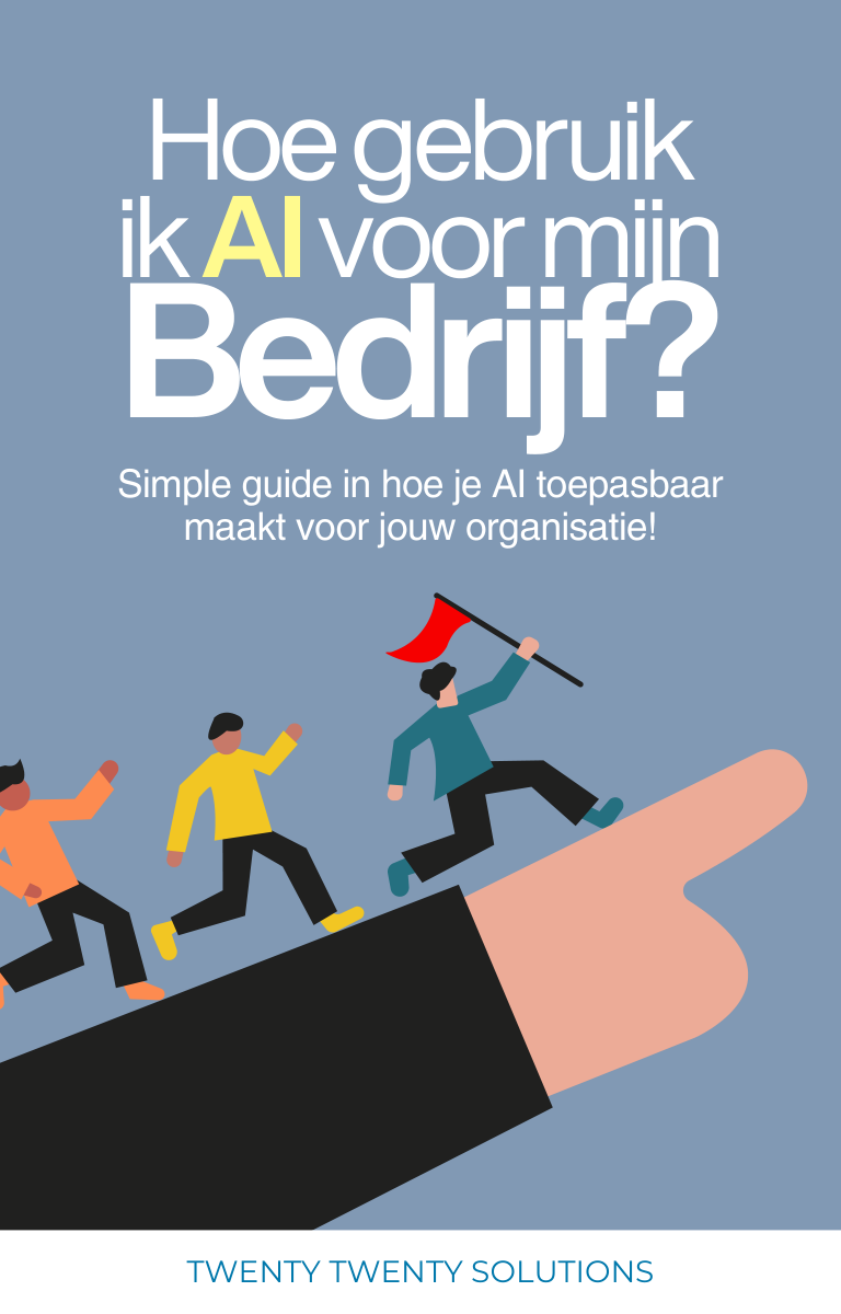 Cover of the e-book How do I use AI for my business?